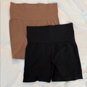 SKIMS high waisted thigh shorts